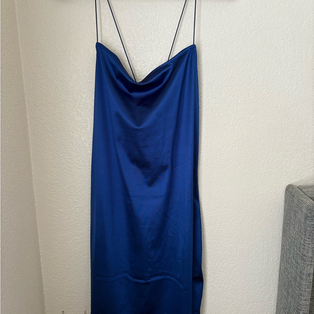 H&M Royal Blue Backless Dress